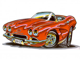 Картинка автомобили рисованные