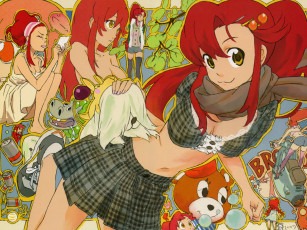 Картинка аниме tengen toppa gurren lagann yoko littner