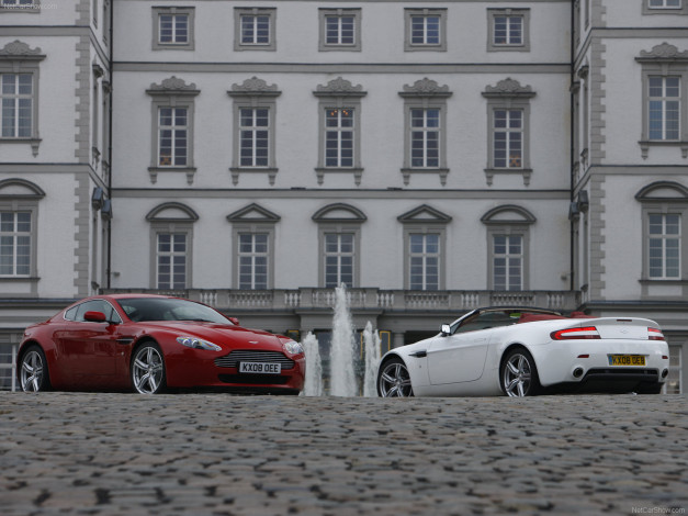 Обои картинки фото aston, martin, v8, vantage, 2009, автомобили
