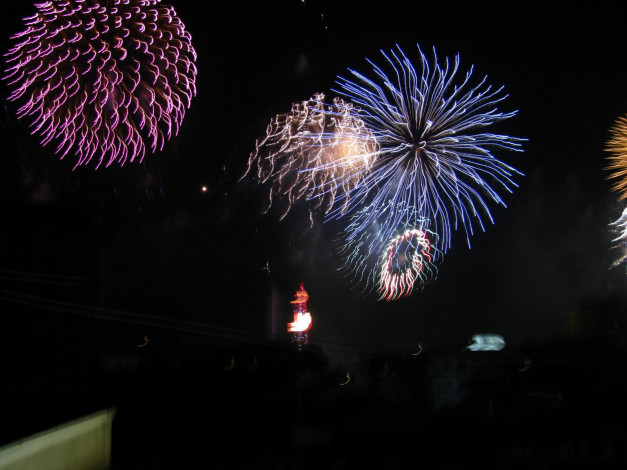 Обои картинки фото разное, салюты, фейерверки