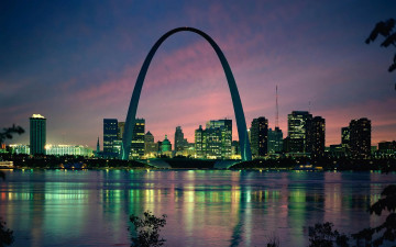 Картинка st louis missouri города огни ночного