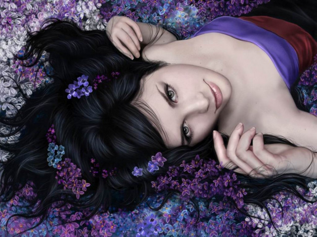 Обои картинки фото рисованные, люди