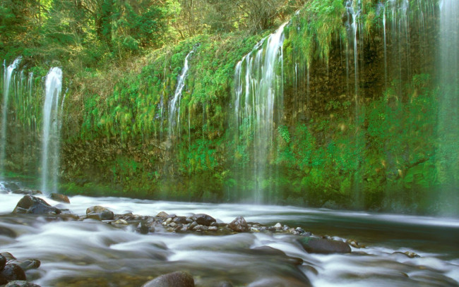 Обои картинки фото природа, водопады