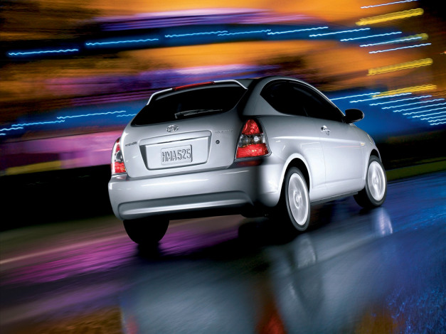 Обои картинки фото hyundai, accent, автомобили