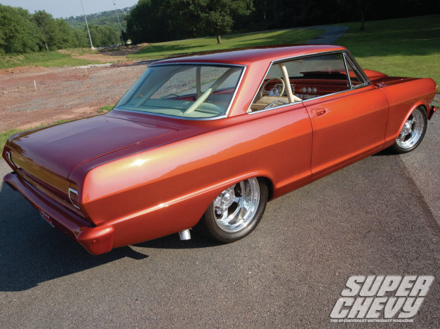 Обои картинки фото 1963, chevrolet, nova, автомобили