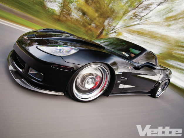 Обои картинки фото 2007, chevrolet, corvette, автомобили