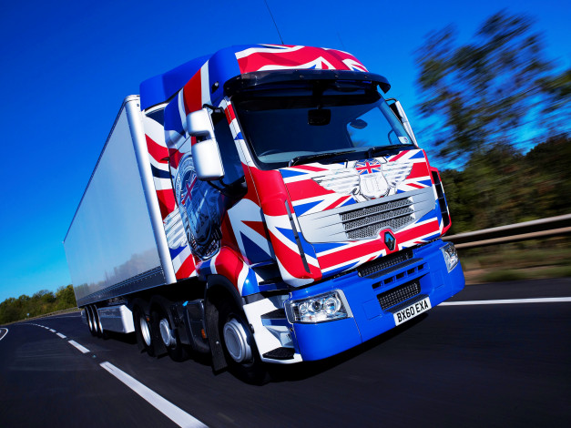 Обои картинки фото автомобили, renault, trucks