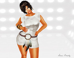 Картинка 3д графика people люди браслет пояс