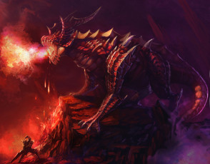 Картинка xiaobotong фэнтези демоны пламя