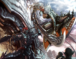 Картинка xiaobotong фэнтези люди доспехи