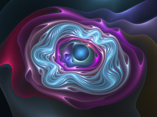 Картинка 3д графика fractal фракталы фон цвета узор