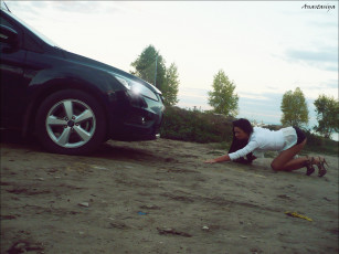 Картинка автомобили авто девушками