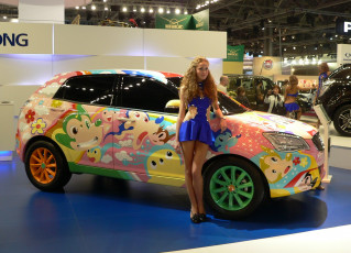 Картинка автомобили авто девушками