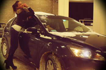 Картинка автомобили авто девушками