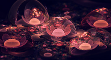 Картинка 3д графика flowers цветы фон