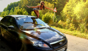 Картинка автомобили авто девушками