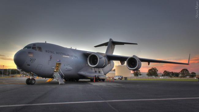 Обои картинки фото mcdonnell, douglas, 17, globemaster, iii, авиация, военно, транспортные, самолёты, c-17