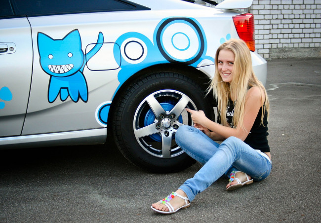 Обои картинки фото автомобили, авто, девушками