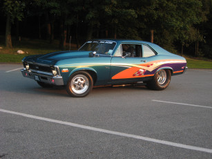 Картинка автомобили hotrod dragster chevy