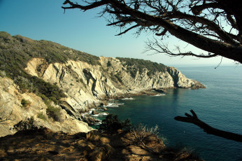 Картинка остров port cros france природа побережье берег море