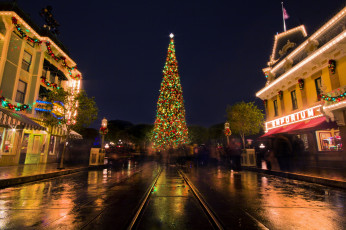 Картинка праздничные новогодние пейзажи диснейленд