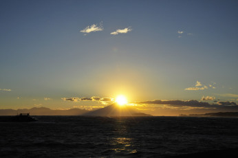 Картинка природа восходы закаты солнце гора