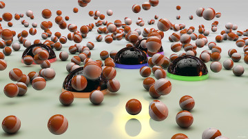 Картинка 3д графика шары