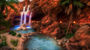 Картинка природа водопады вода поток