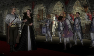 Картинка 3д графика people люди музыканты король