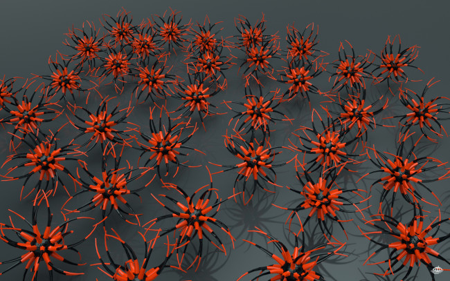 Обои картинки фото 3д, графика, modeling, моделирование, узор, цвет