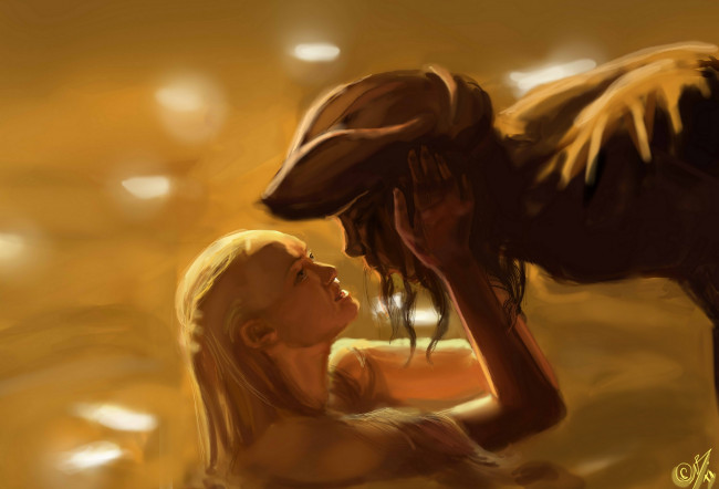 Обои картинки фото рисованные, другое, русалка, пираты, карибского, моря, фан-арт