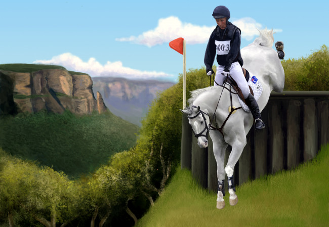 Обои картинки фото рисованные, животные, лошади, лошадь