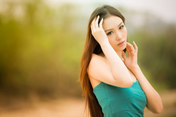 Картинка девушки -unsort+ азиатки волосы