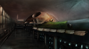 Картинка фэнтези иные+миры +иные+времена иной мир сооружение будущее