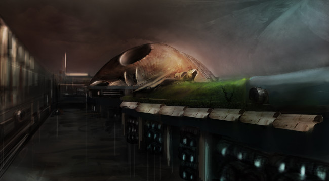 Обои картинки фото фэнтези, иные миры,  иные времена, иной, мир, сооружение, будущее