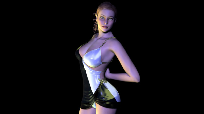 Обои картинки фото 3д графика, people , люди, девушка, взгляд, фон