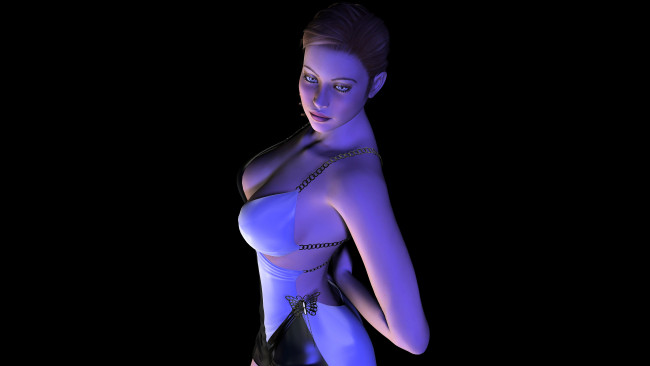 Обои картинки фото 3д графика, people , люди, девушка, взгляд, фон