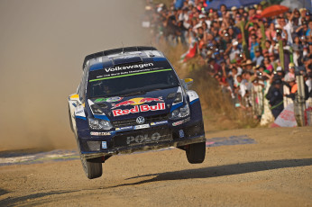 Картинка спорт авторалли volkswagen polo r wrc typ 6r 2015г гонки пыль