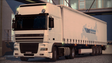 Картинка автомобили 3д седельный тягач грузовик тяжелый