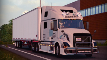 Картинка автомобили 3д тягач грузовик седельный тяжелый