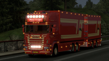 Картинка автомобили 3д тягач седельный грузовик тяжелый