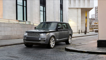 обоя 2015 land rover range rover sv, автомобили, range rover, серый, land, rover, range
