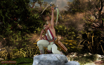 Картинка 3д+графика люди+ people мужчина лук фон взгляд