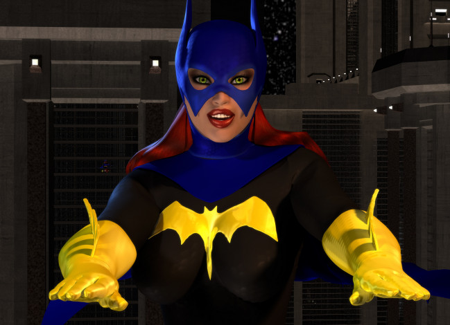 Обои картинки фото 3д графика, фантазия , fantasy, девушка, взгляд, фон, супермен