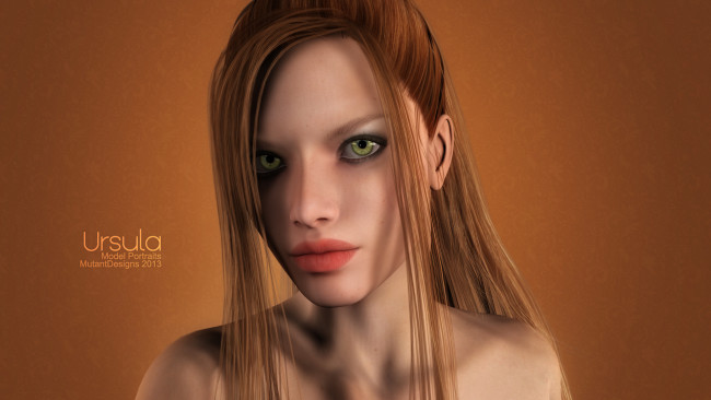 Обои картинки фото 3д графика, портрет , portraits, фон, взгляд, девушка