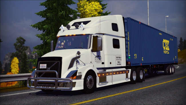 Обои картинки фото автомобили, 3д, седельный, тягач, грузовик, тяжелый