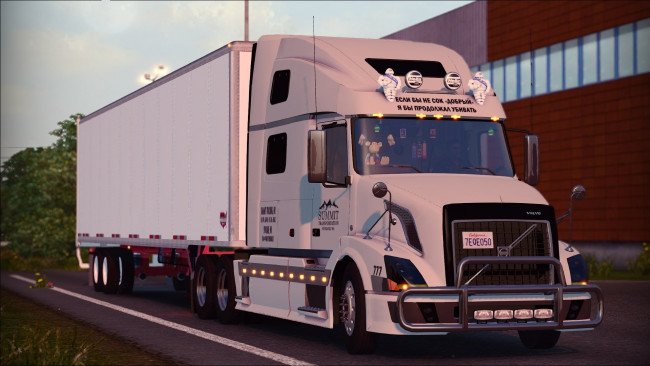 Обои картинки фото автомобили, 3д, тягач, грузовик, седельный, тяжелый