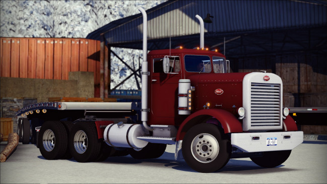 Обои картинки фото автомобили, 3д, тягач, седельный, грузовик, тяжелый