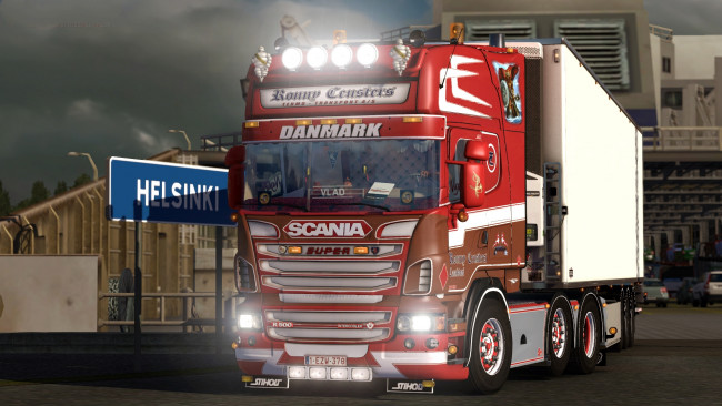 Обои картинки фото автомобили, 3д, тягач, седельный, грузовик, тяжелый