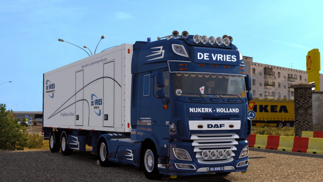 Обои картинки фото автомобили, 3д, тягач, седельный, грузовик, тяжелый